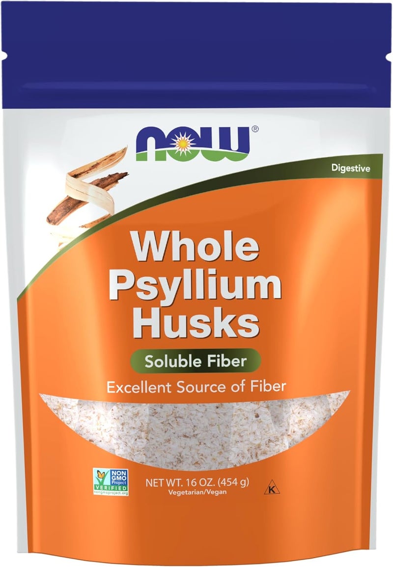 NOW Foods Whole Psyllium Husks - 454g - Image 1