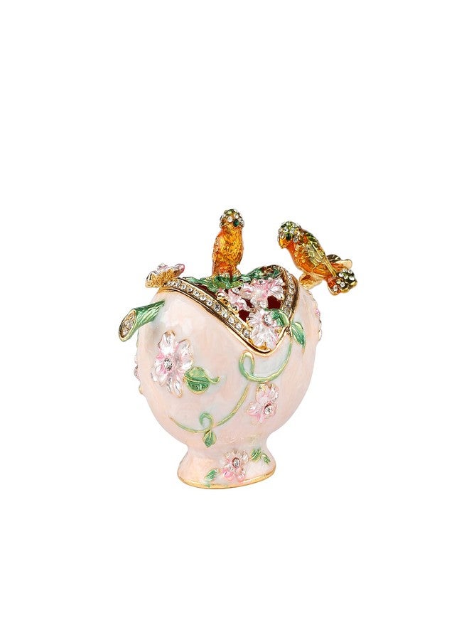 Furuida Hollow Out Bird Trinket Boxes Hinged Hand-Painted Enamel Animals Ornaments Craft Gift for Home Decor - Image 2