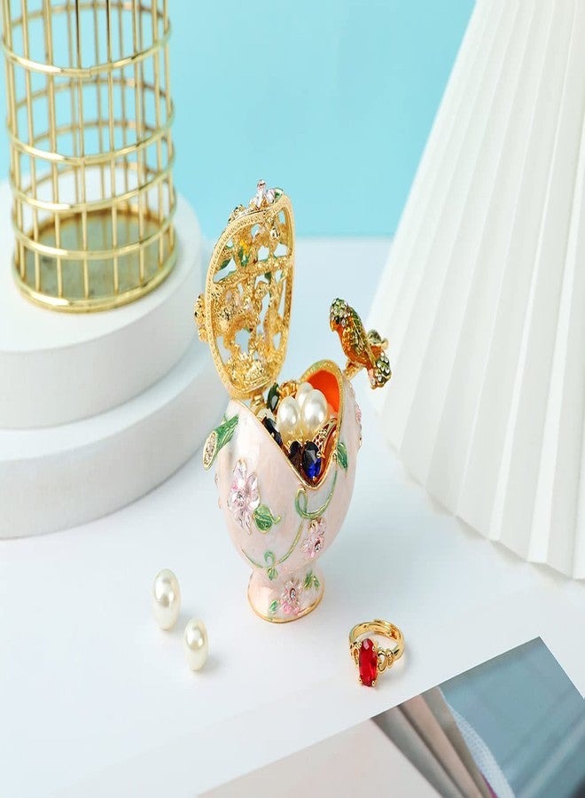 Furuida Hollow Out Bird Trinket Boxes Hinged Hand-Painted Enamel Animals Ornaments Craft Gift for Home Decor - Image 5