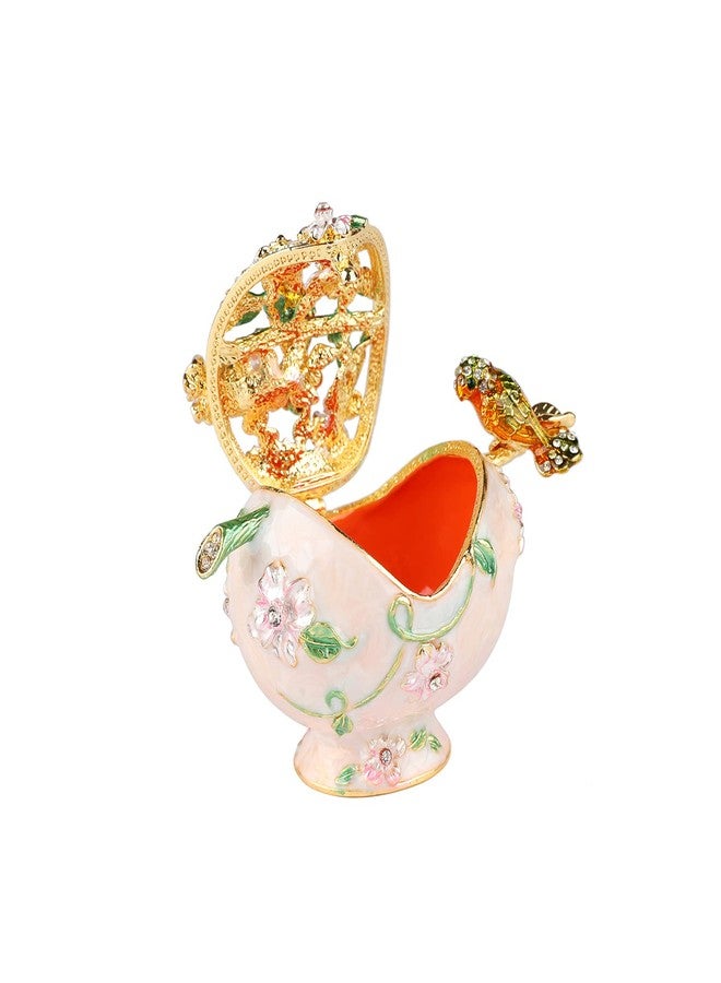 Furuida Hollow Out Bird Trinket Boxes Hinged Hand-Painted Enamel Animals Ornaments Craft Gift for Home Decor - Image 3