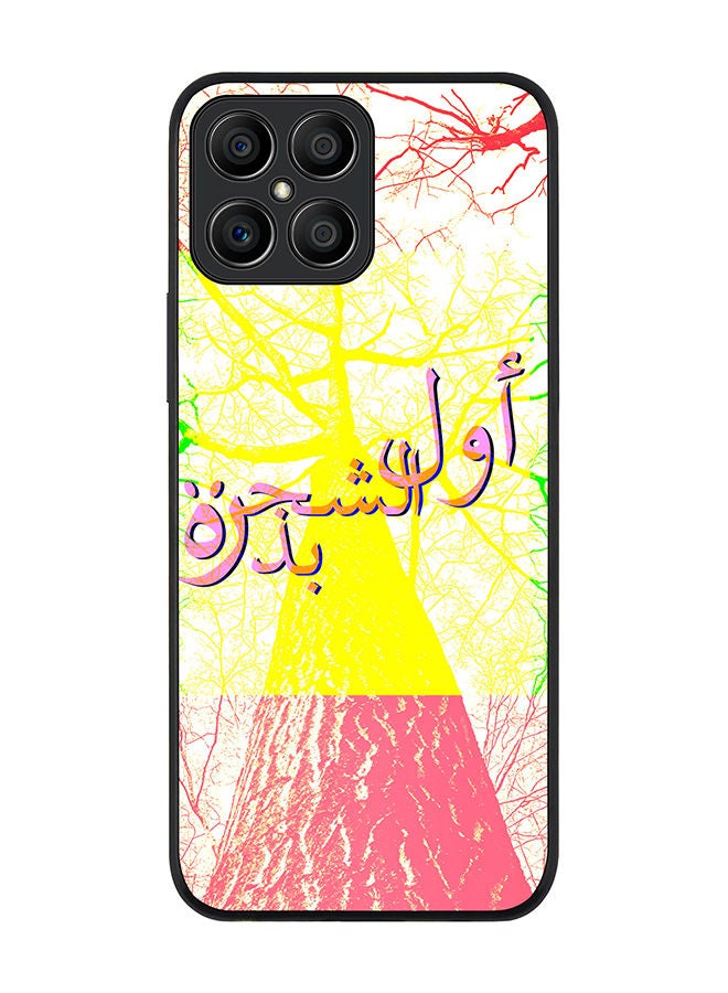 Rugged Black edge case for Honor X8 Slim fit Soft Case Flexible Rubber Edges Anti Drop TPU Gel Thin Cover - Tree Was Once A Seed