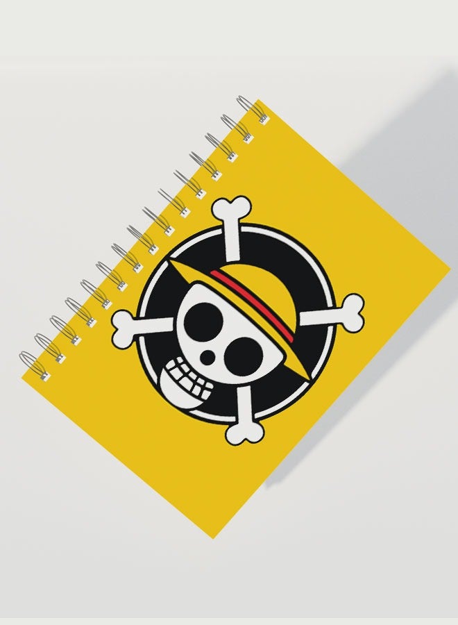 LIT One Piece Notebook One Piece Spiral Notebook Manga Fan Gift Spiral Notebook Wan Pisu Logo Design  - Image 1