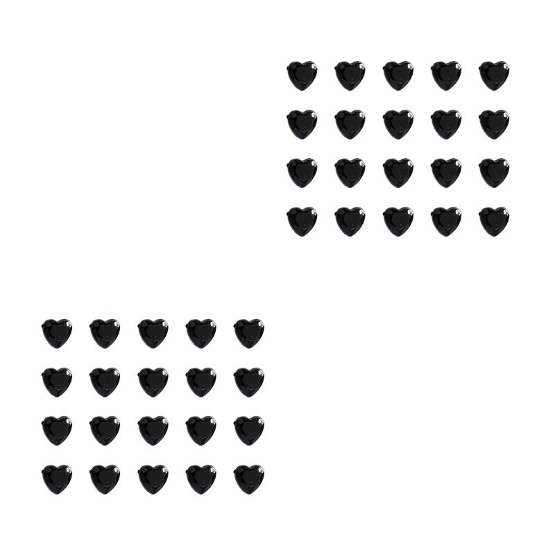 600 pcs 10mm Flatback Gems Rhinestone Embellishments Ornament Accessories for Jewelry DIY Crafts (Black) - Image 1