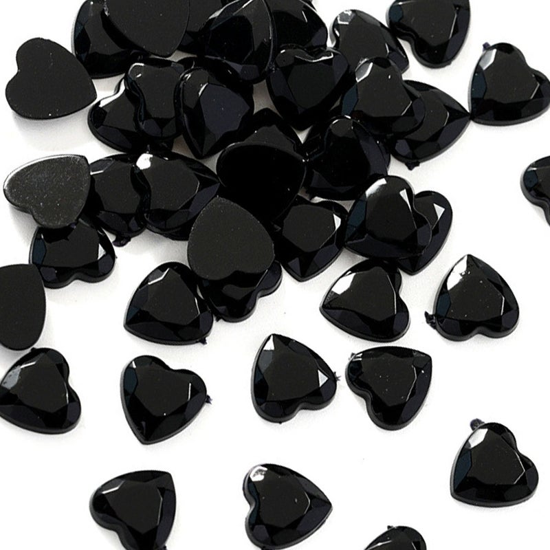 600 pcs 10mm Flatback Gems Rhinestone Embellishments Ornament Accessories for Jewelry DIY Crafts (Black) - Image 5