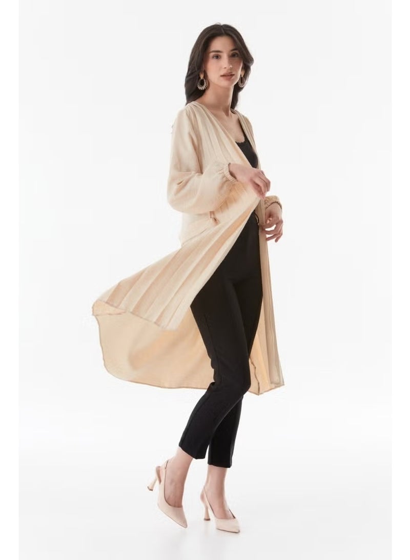 FullaModa Shawl Collar Belted Cardigan - Image 3