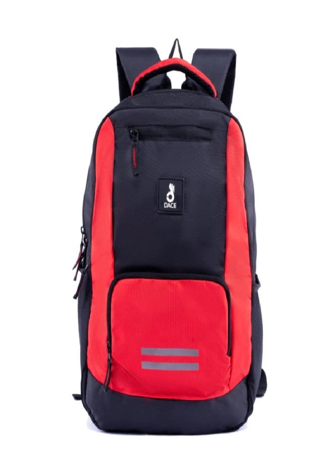 Dace Red Casual Waterproof Laptop Backpack/Office Bag/School Bag/College Bag/Business Bag/Travel Backpack (15.6inch laptop) 30 L (Red & black) - Image 3