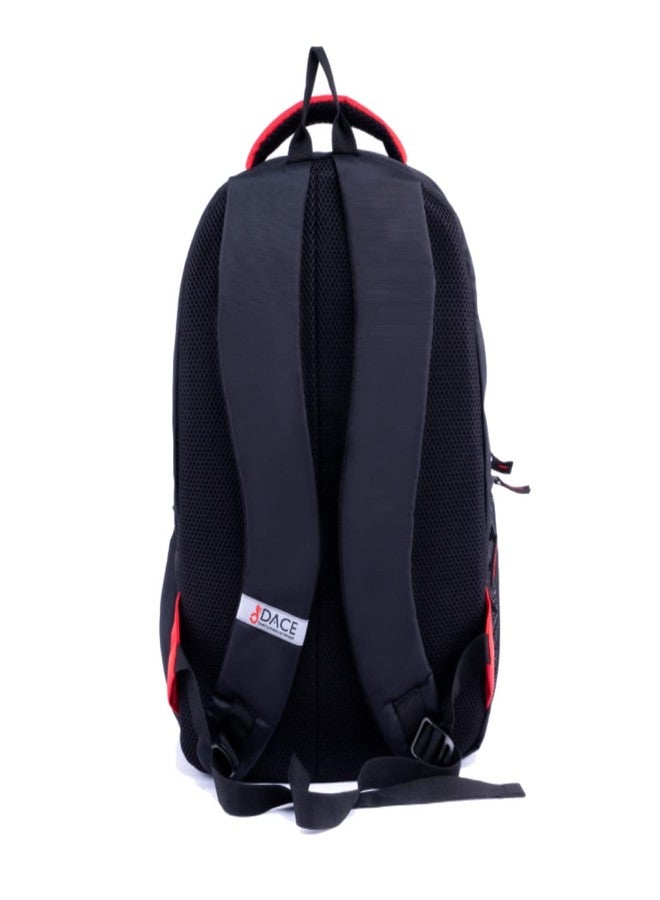 Dace Red Casual Waterproof Laptop Backpack/Office Bag/School Bag/College Bag/Business Bag/Travel Backpack (15.6inch laptop) 30 L (Red & black) - Image 2