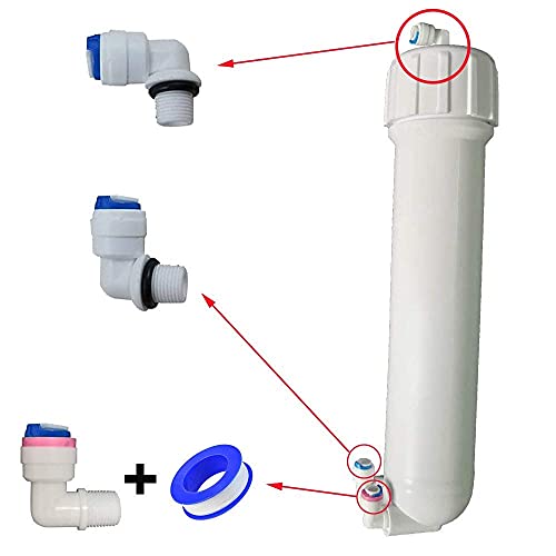 HUINING RO Membrane Housing for Residential Reverse Osmosis Membrane Water Filter Cartrige Replacement for Home Drinking Water Filtration System Household - Image 4