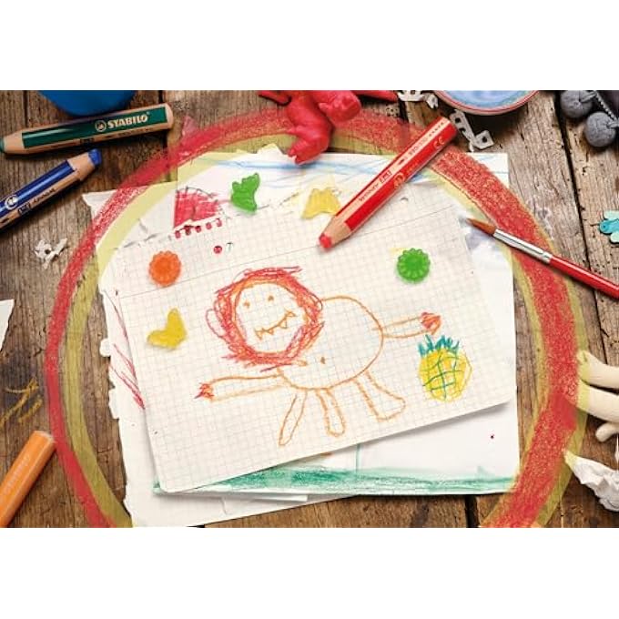 STABILO MULTI-TALENTED PENCIL - WOODY 3 IN 1 - PACK OF 5 - VIOLET - Image 4