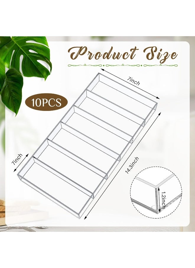 Generic Marsui Acrylic Sunglass Organizer, 6 Slot Eye Glasses Storage Display Case Stackable Eyewear Drawer Organizer Tray  - Image 2
