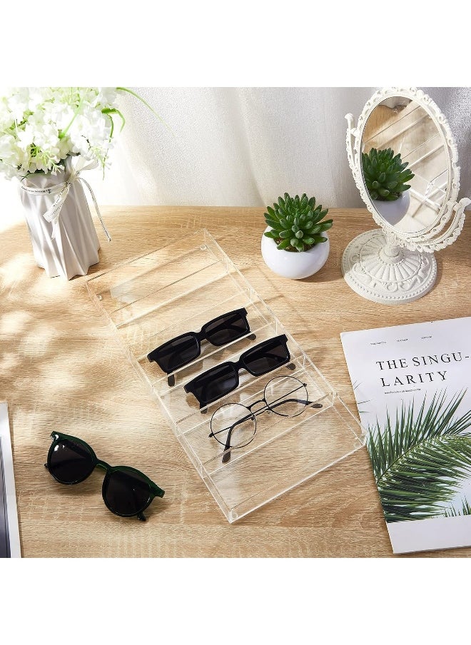 Generic Marsui Acrylic Sunglass Organizer, 6 Slot Eye Glasses Storage Display Case Stackable Eyewear Drawer Organizer Tray  - Image 4