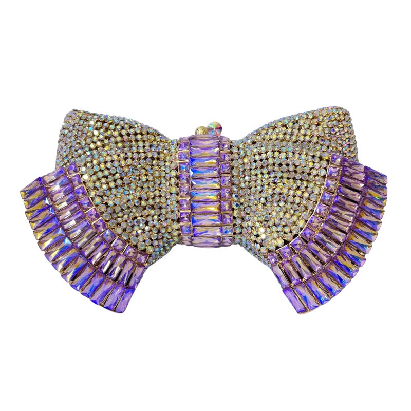Carefully Selected New Bow-Knot Diamond Dinner Bag Banquet Full Diamond Hand-Held Women'S Bagstone Clutch - Image 2