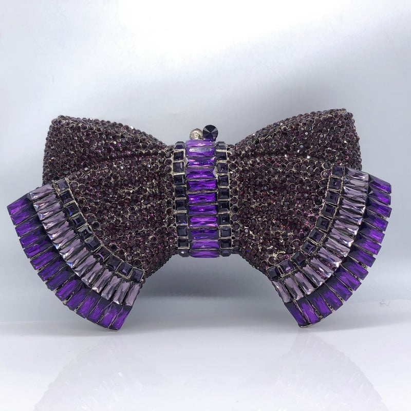 Carefully Selected New Bow-Knot Diamond Dinner Bag Banquet Full Diamond Hand-Held Women'S Bagstone Clutch - Image 4