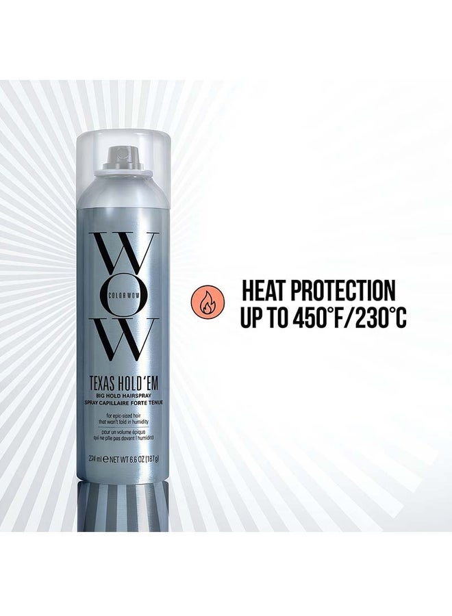 Color Wow Texas Hold'Em Big Hold Harispray for epic-sized hair that won't fold in humidity, 234ml - Image 4