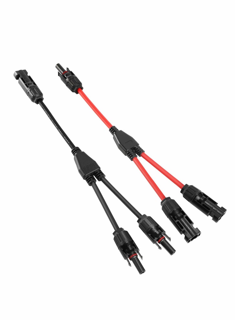 Excefore Y Branch Parallel Connector and Solar Branch Adapter 1 Pair Y Photovoltaic Connector - Image 1