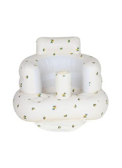 Generic Inflatable Baby Chair, Inflatable Seat for Babies 3 Months and Up, Summer Inflatable Seat for Sitting, Inflatable Baby Floor Seat with Built-in Air Pump  - Image 1