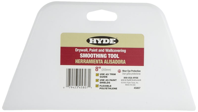 Hyde 45807 8 White Wallcovering Smoothing Tool 1 Pack