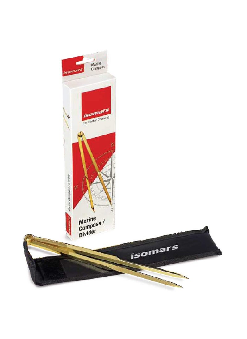 Isomars Isomars Universal Nautical Protractor with MarineNautical Divider Two Pencils and Eraser  - Image 4