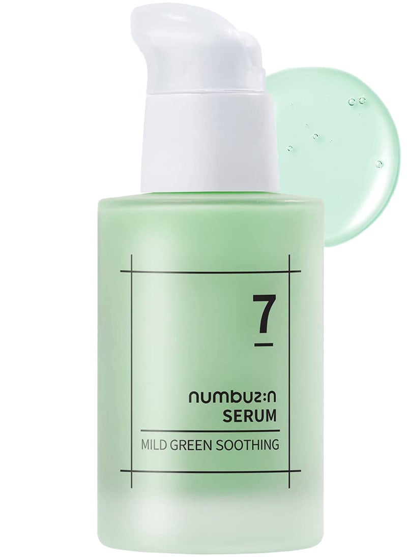 numbuzin Numbuzin No.7 Mild Green Soothing Serum - Acne-prone Skin - Sensitive Redness - Centella Asiatica - Green Tea - Lightweight Gel - Noni - Korean Skin Care for Face 50 ml  - Image 1
