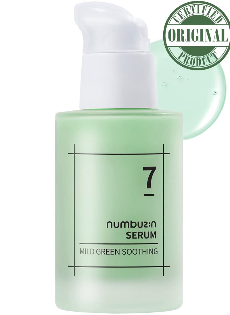 numbuzin Numbuzin No.7 Mild Green Soothing Serum - Acne-prone Skin - Sensitive Redness - Centella Asiatica - Green Tea - Lightweight Gel - Noni - Korean Skin Care for Face 50 ml  - Image 2