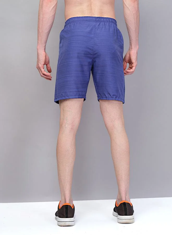 Technosport Zip Pocket Woven Melange Shorts by Styli