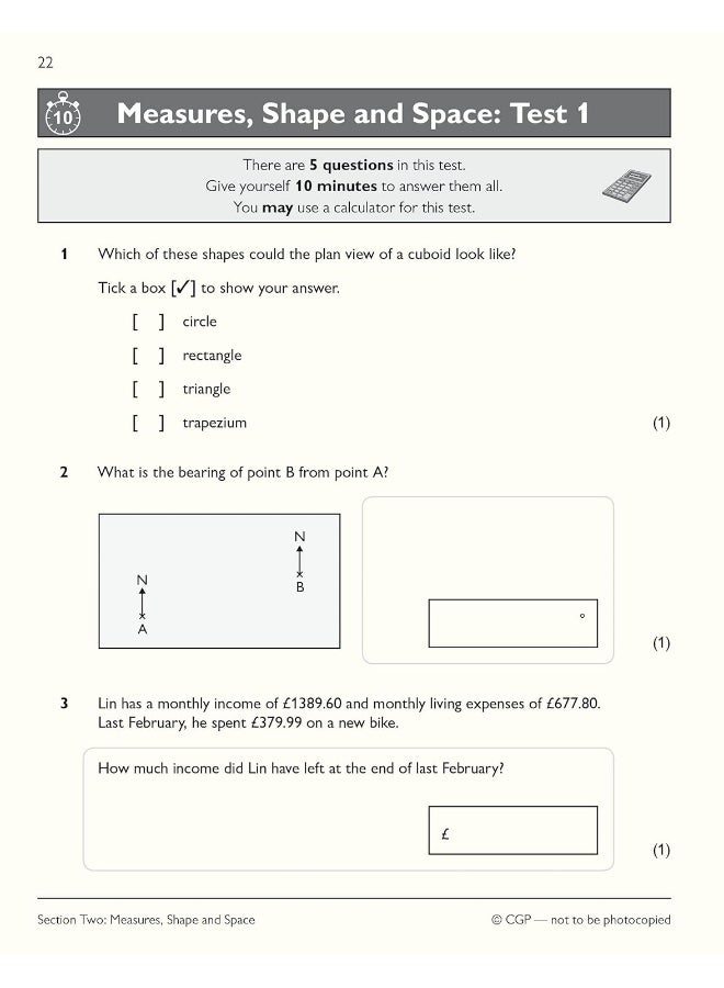 Functional Skills Maths: Edexcel Level 1 - 10-Minute Tests - Image 5