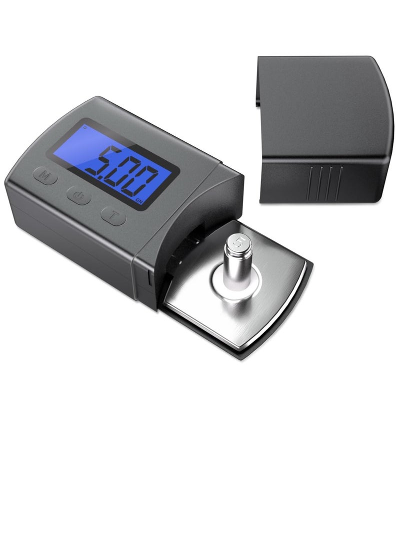 Bukela Digital Turntable Stylus Force Scale Gauge 0.01g/5.00g,Tracking Force Pressure Gauge/Scale for Tonearm Phono Cartridge, Blue LCD Backlight  - Image 1