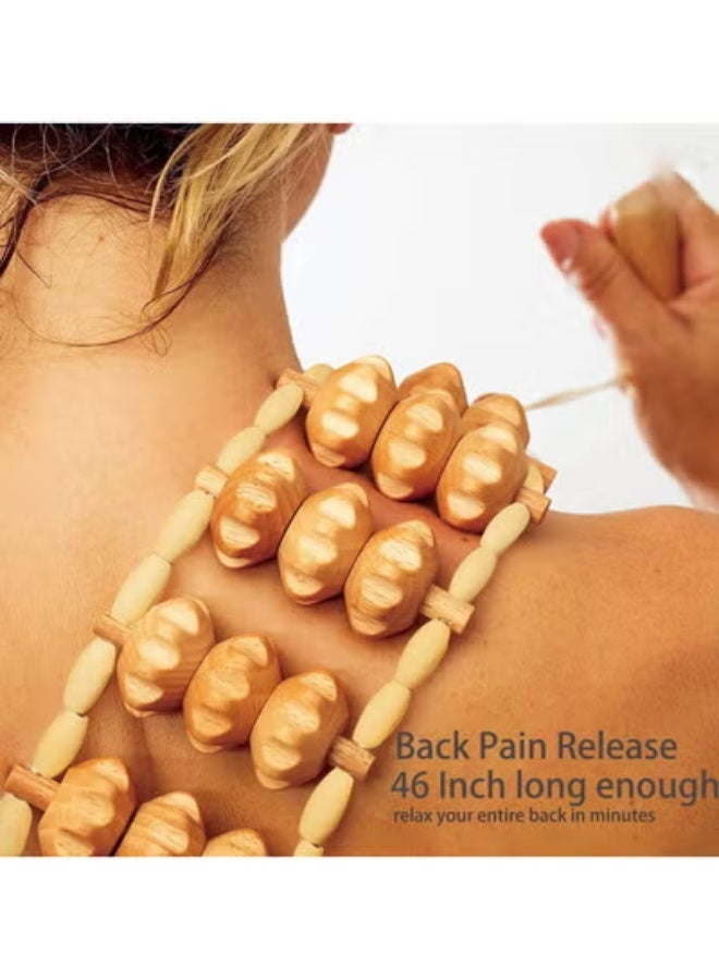 Loquat 6-in-1 Wood Therapy Massage Tools Maderotherapy Kit for Body Shaping, Anti-Cellulite, and Lymphatic Drainage, Curved Wooden Massager and Roller Set for Legs and Stomach  - Image 2