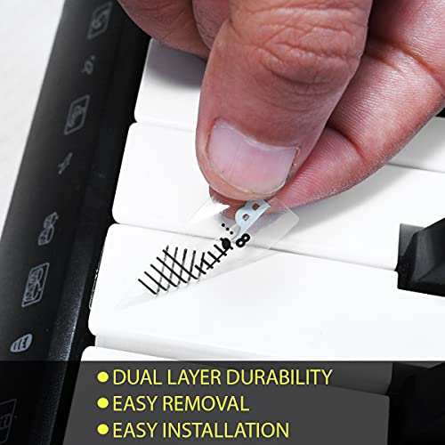 PalaP Piano Attractive Keyboard Removable Stickers New Black & White - Fits for 25, 32, 49, 61, 76 or 88 Keys - Image 4