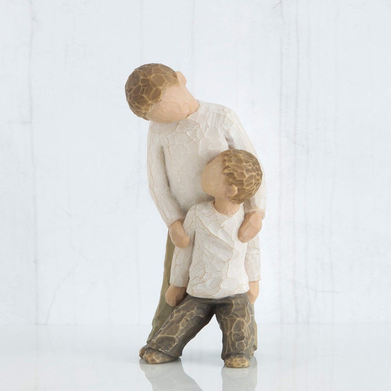 Willow Tree Brothers, Forging a Bond That Lasts a Lifetime, Two Boys Leaning Against Each Other, Figure Reflects Family Relationships and Best Friends, Sculpted Hand-Painted Figure - Image 2