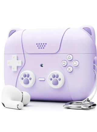 Case For Air Pods Pro 2 Video Game Controller Design Cat Claw Print Cat Ear Style Soft Silicone Shockproof Anti Scratch Protective Case Cover With Keychain Purple - pzsku/Z104C08758832130EBEA0Z/45/_/1711774677/a3488964-8d81-43e1-be7f-18a7f9b436ab
