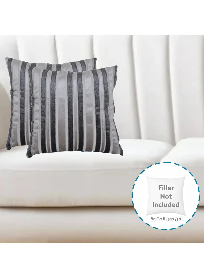 Donetella Cushion Cover,45X45 Cm (18X18 inch) 2-Pcs Decorative Throw Pillowcases Without Filler With Beautiful Abstract Art For Sofa Bed Living Room And Couch, Pale Sky