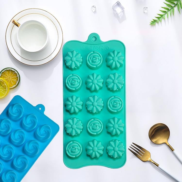 Apiocmy Silicone Gummy Candy Molds - 4Pcs Chocolate Mold for Kids, Non-stick and Bpa Free for Jelly, Chocolate, Baking, Wax Melt, Ice Cubes - Image 5