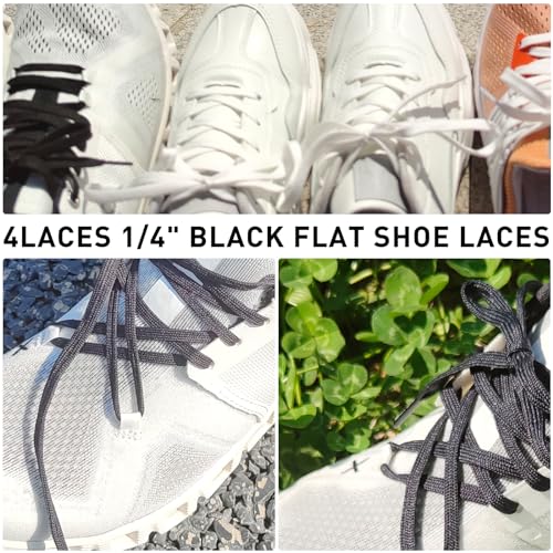 NDTEZUGT 1/4"(6mm) Flat Thin Shoe Laces, Original Athletic Shoelaces Shoe Strings Replacement Laces for On Cloud Sneakers (White, 54''/140cm) - Image 5