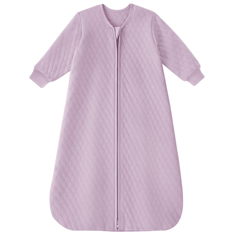 Yoofoss Baby Sleep Sack 612 Months 10 Tog Long Sleeve Sleep Sack Organic Cotton Wearable Blanket for Infants 2Way Zipper Quilted Sleeping SacksMedium - Image 2