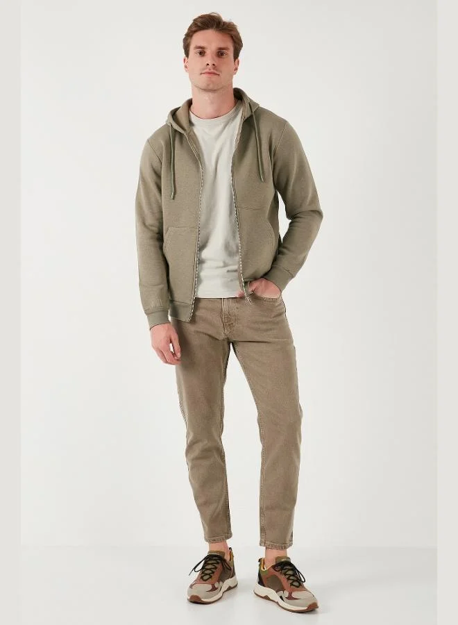 Buratti  Buratti Regular Fit Hooded Zip-Up, Fleece-Lined, Soft Brushed Winter Sweatshirt for Men 5905340 for Men | Best Price UAE