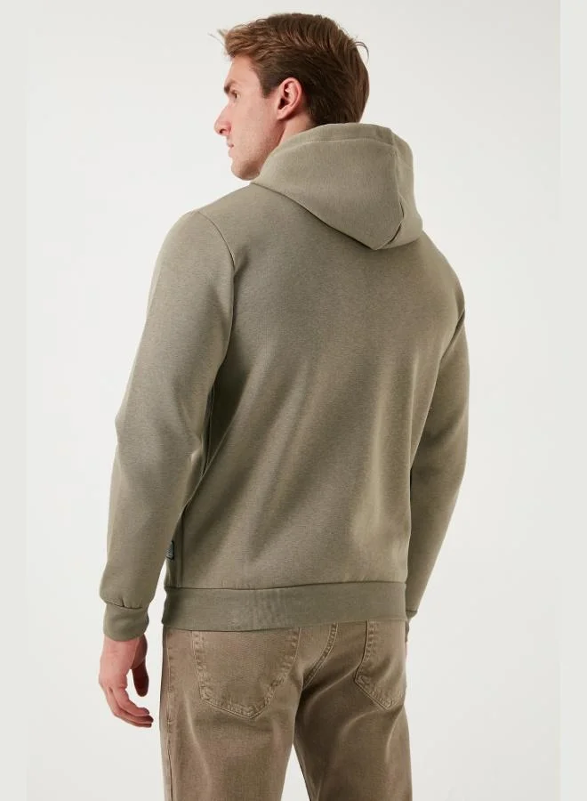 Buratti  Buratti Regular Fit Hooded Zip-Up, Fleece-Lined, Soft Brushed Winter Sweatshirt for Men 5905340 for Men | Best Price UAE