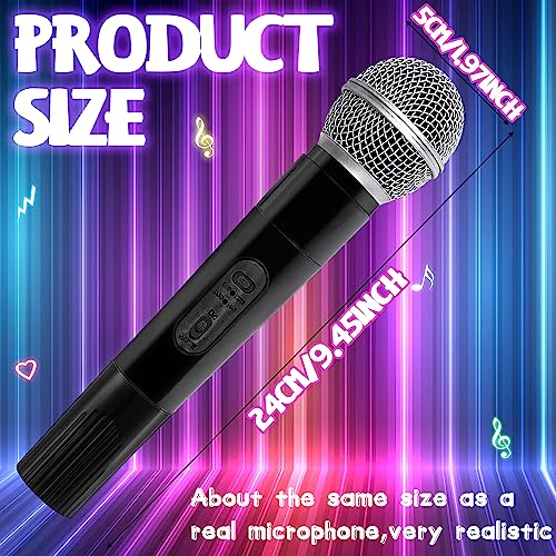 Eerrhhaq 3 PCS Microphone PropPlastic Fake MicrophoneFun Stage Mics Toy for KidsHalloween Christmas KaraokeCostume PropBirthday Party - Image 5