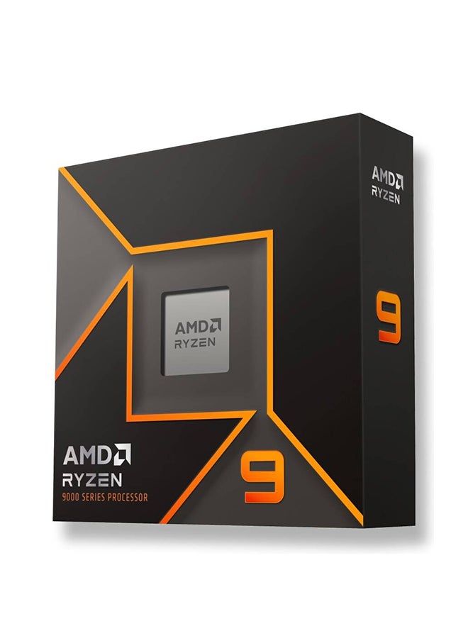 Ryzen 9 9950X AM5 CPU Processor, 16 Cores & 32 Threads, 80MB L3 Cache, Up to 5.7 GHz Max Boost Clock, DDR5 Memory Type, Zen 5 Architecture, AMD Radeon Graphics Black