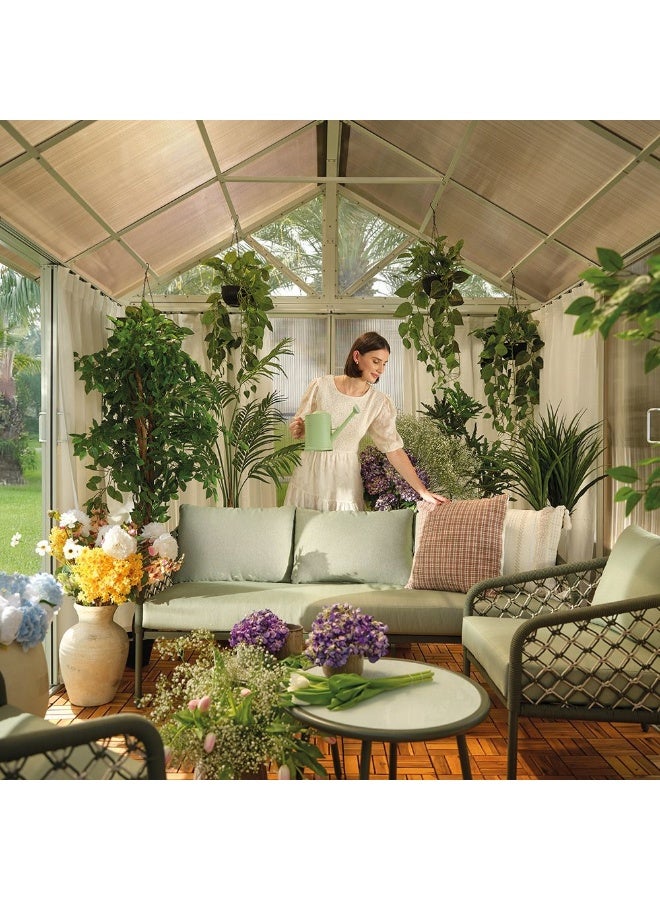 DANUBE HOME Aldrin 5-Seater Outdoor Sofa Set | Steel,Polyester Frame Garden Furniture | Modern Design Patio Sofaset | Outdoor Seating Table And Chairs For Lawn Garden - Image 2