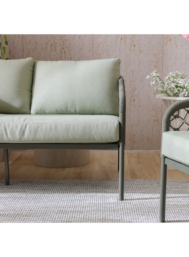 DANUBE HOME Aldrin 5-Seater Outdoor Sofa Set | Steel,Polyester Frame Garden Furniture | Modern Design Patio Sofaset | Outdoor Seating Table And Chairs For Lawn Garden - Image 4