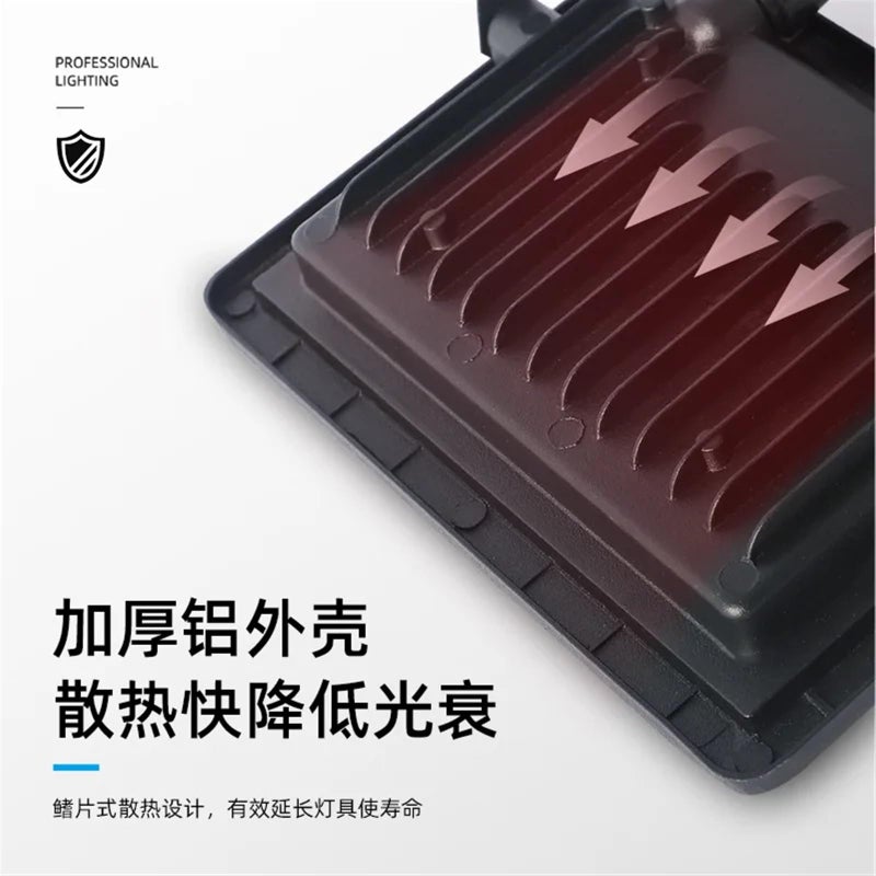 Smart Sensor LED Flood Light Outdoor Wall Light 100W Warm White Waterproof Garden Spotlight - Image 5