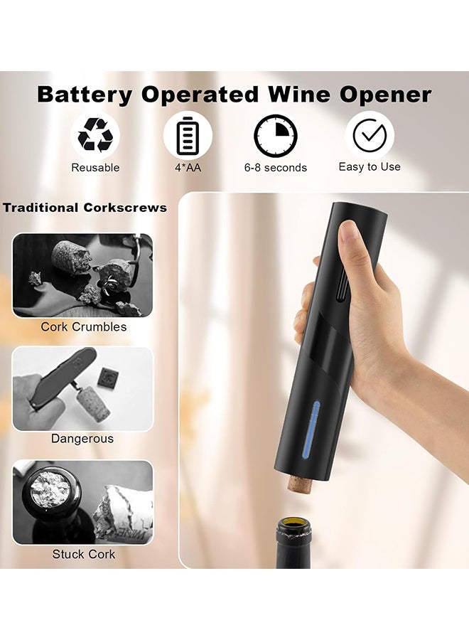 Electric Wine Opener | One-Click Uncorking | Concealed Foil Cutter | Long Battery Life up to 170 bottles  - Image 5