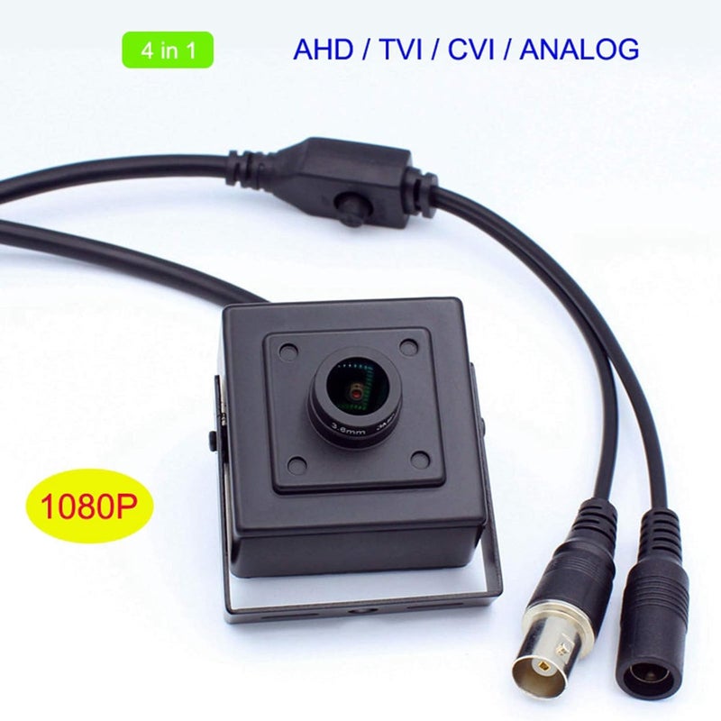 klarako AHD 1080P AHD CVI TVI Camera, 4 in 1 Analog Camera, Small Camera, Security Camera Mini CCTV Camera AHD 1080p 2.8mm - Image 2