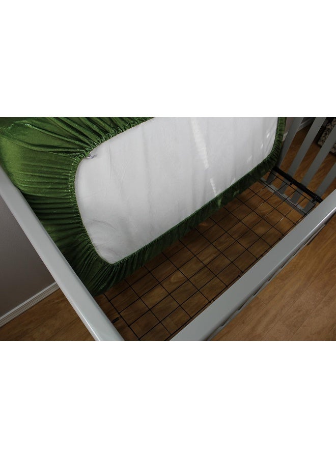 Dear Baby Gear Dear Baby Gear Deluxe Crib Sheet Minky Fabric Baby Crib Sheets, Soft Machine-Washable Crib Mattress Sheet, Baby Bed Sheets - Football Field Print, 52"x28"x10"  - Image 5