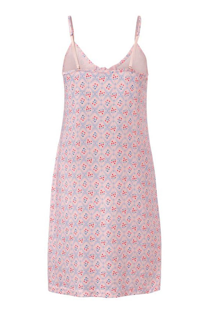 Tchibo Women Allover Print Night Dress, Lilac Combo - Image 2