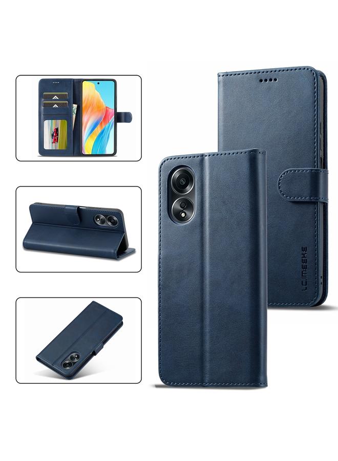 The Bros Case For OPPO A18 4G / A38 4G Calf Texture Horizontal Flip Leather Case