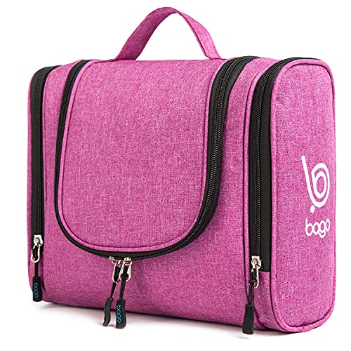 Bago Travel Toiletry Bag for Women and Men - Large Waterproof Hanging Large Toiletry Bag for Bathroom and Travel Bag for Toiletries Organizer - Makeup Bag (SnowPurple) - Image 1