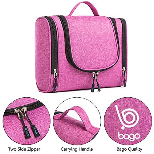 Bago Travel Toiletry Bag for Women and Men - Large Waterproof Hanging Large Toiletry Bag for Bathroom and Travel Bag for Toiletries Organizer - Makeup Bag (SnowPurple) - Image 5