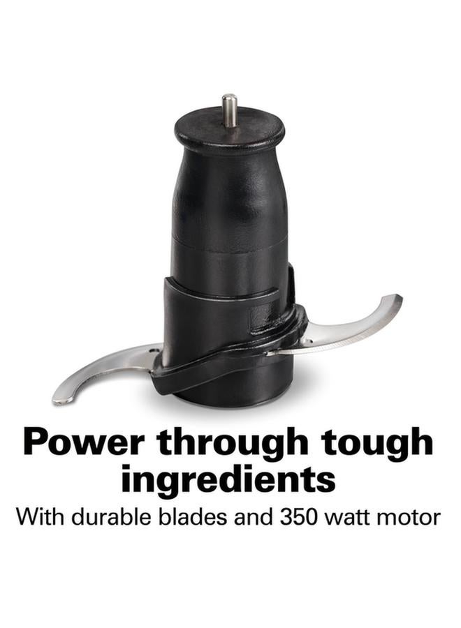 Hamilton Beach 350W Stack and Press Food Chopper with Removable Bowl and Blade Black and Clear 710ml 72850-ME - Image 5